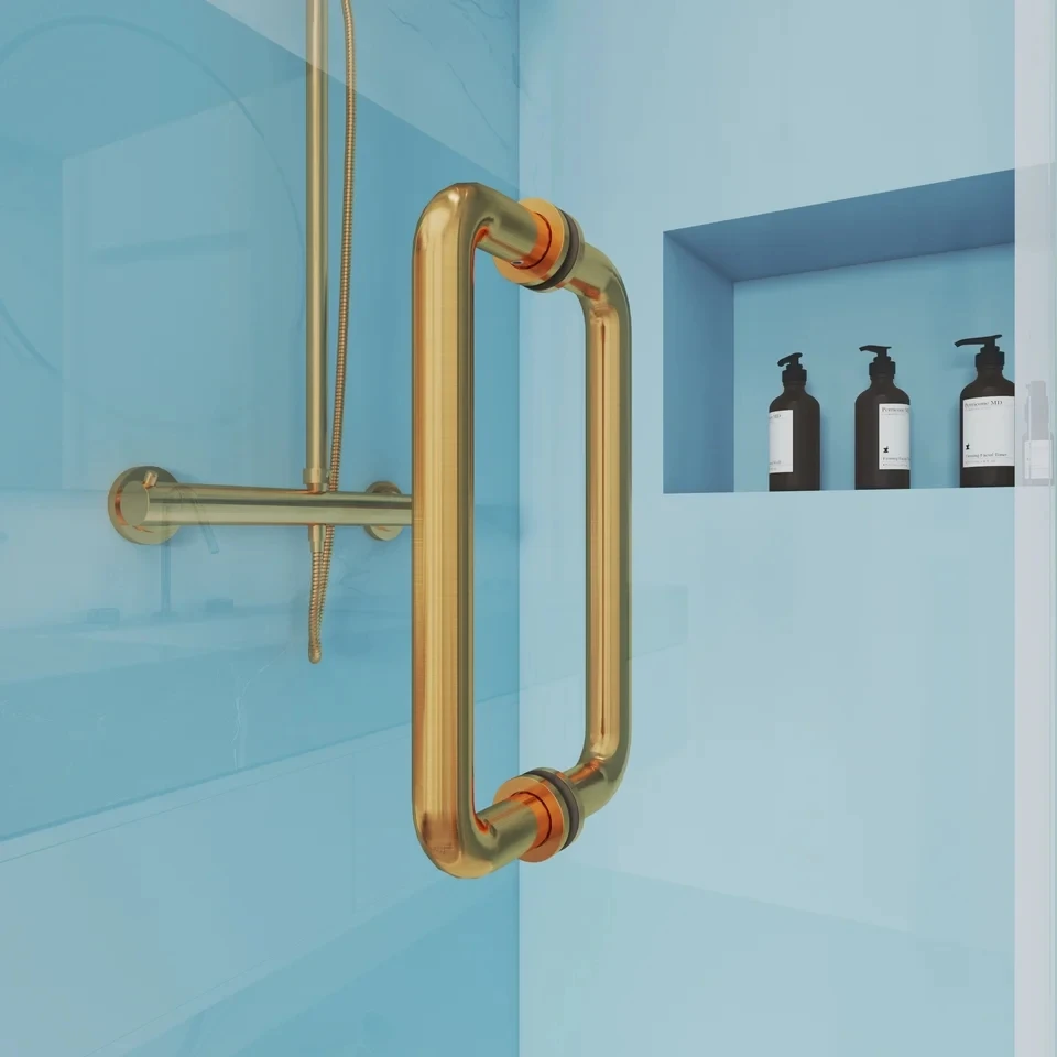 Custom Frameless Rectangle Shower Enclosure