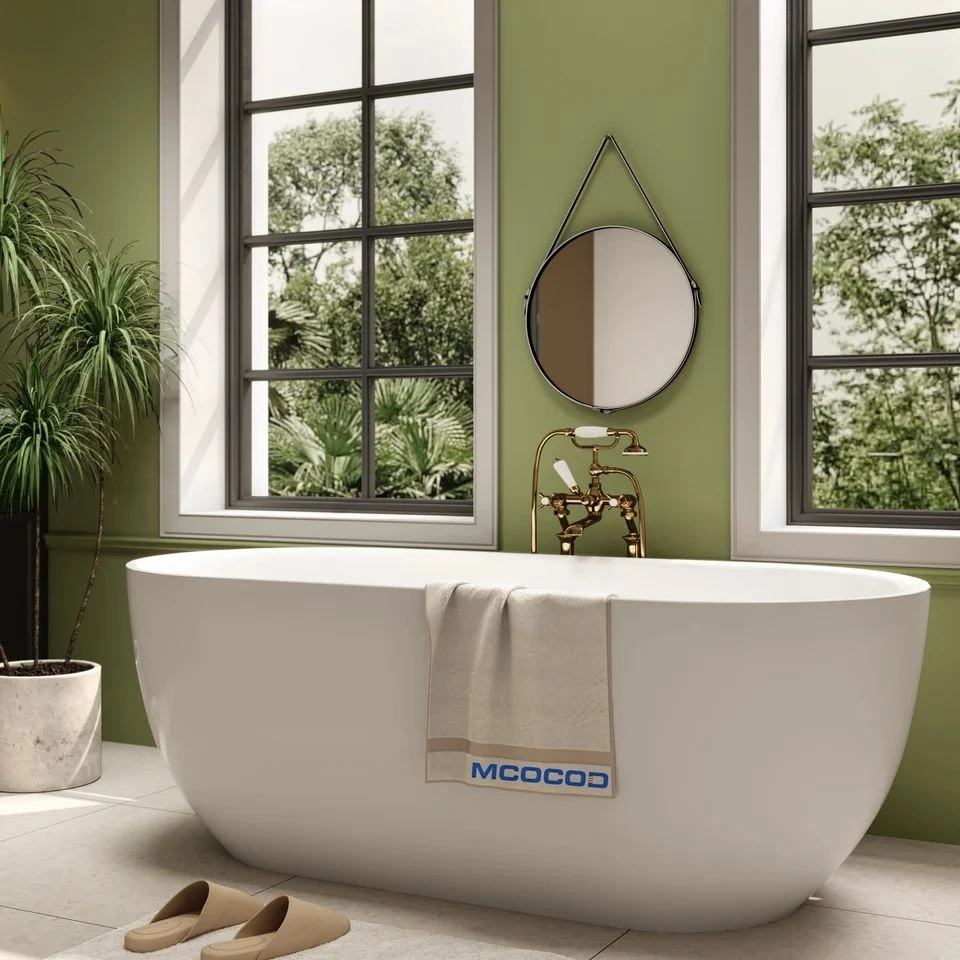 Oval Acrylic Freestanding Soaking Bathtub Oval Acrylic Freestanding Soaking Bathtub