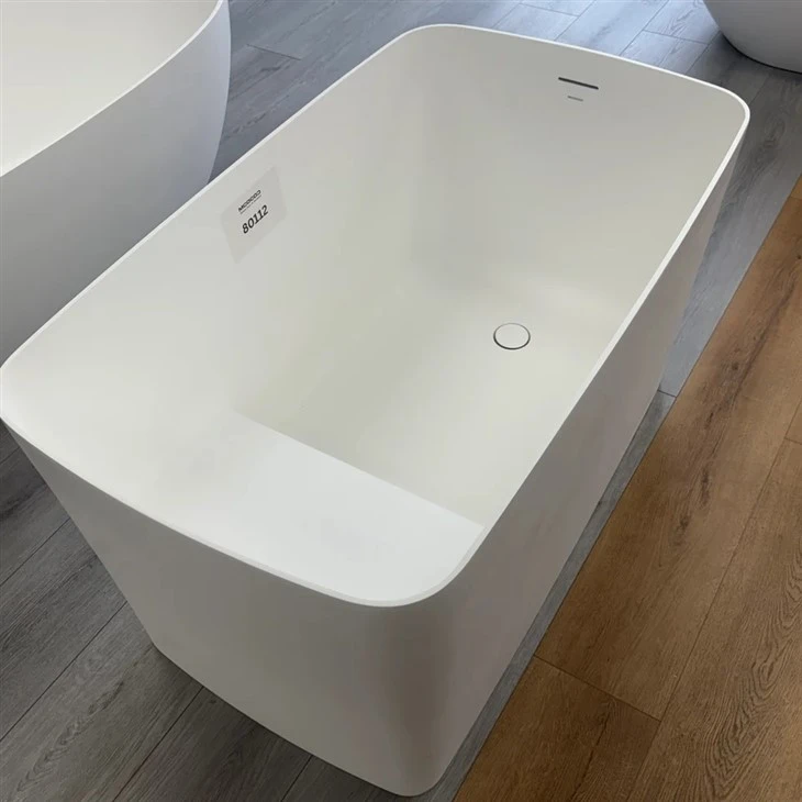 Rectangular Acrylic Solid Surface Bathtub