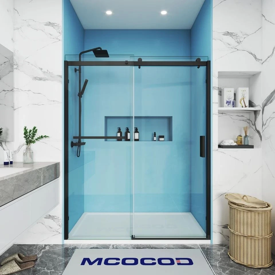 Single Sliding Semi-Frameless Shower Door high quality