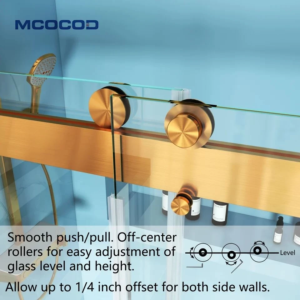 Soft-Close Double Sliding Bathtub Shower Door