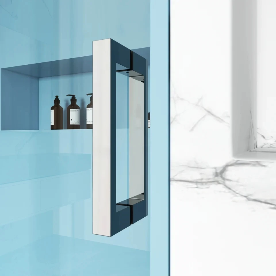 Soft-Close Single Sliding Frameless Shower Door
