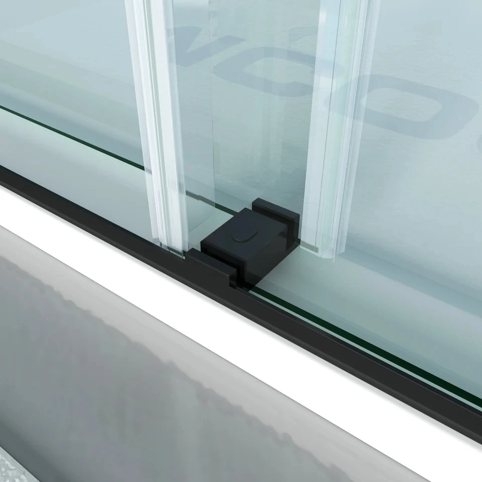 Soft-Closing Double Sliding Bathtub Shower Door With Finger Pull