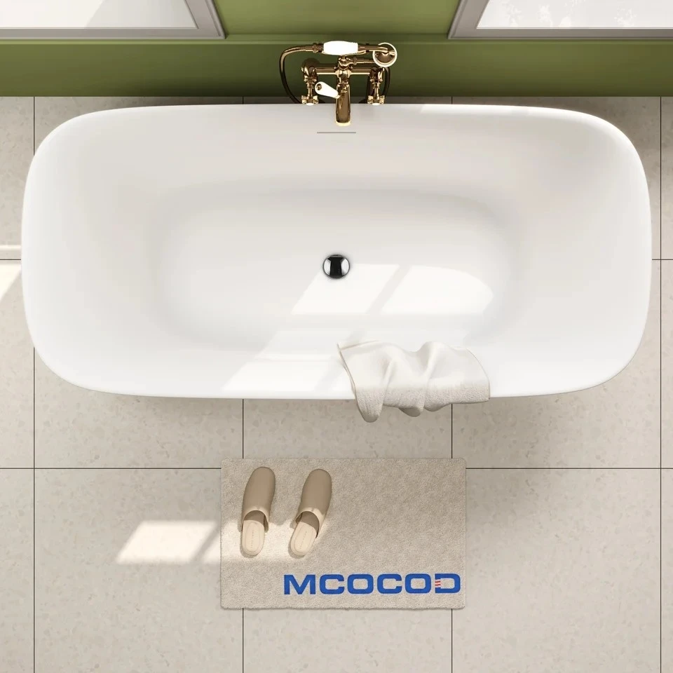 Acrylic Toe Tap Freestanding Bathtub Acrylic Toe Tap Freestanding Bathtub