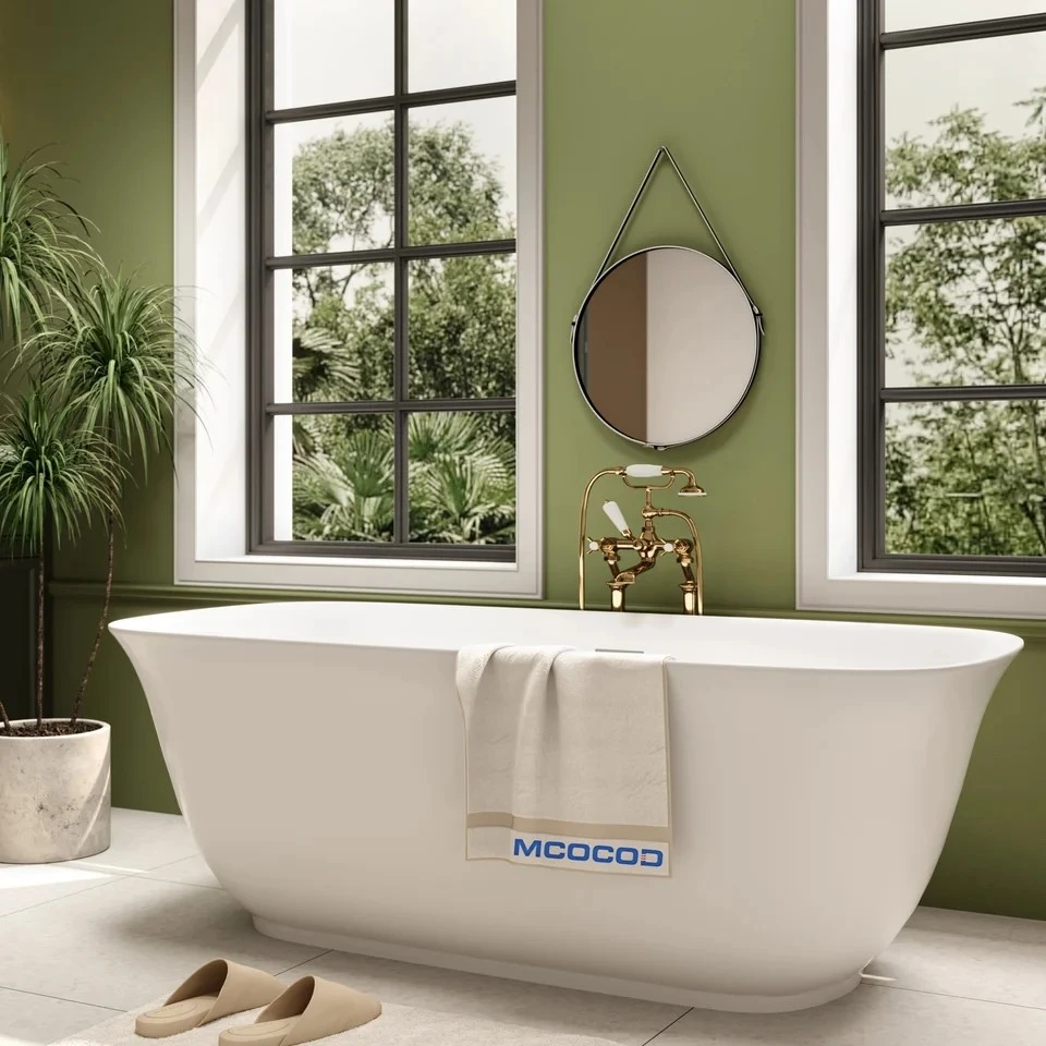 Acrylic Toe Tap Freestanding Bathtub Acrylic Toe Tap Freestanding Bathtub