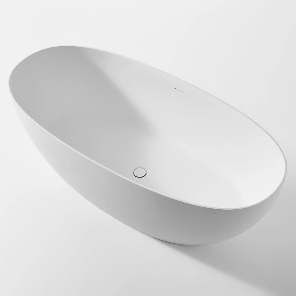 Oval Acrylic Solid Surface Bathtub