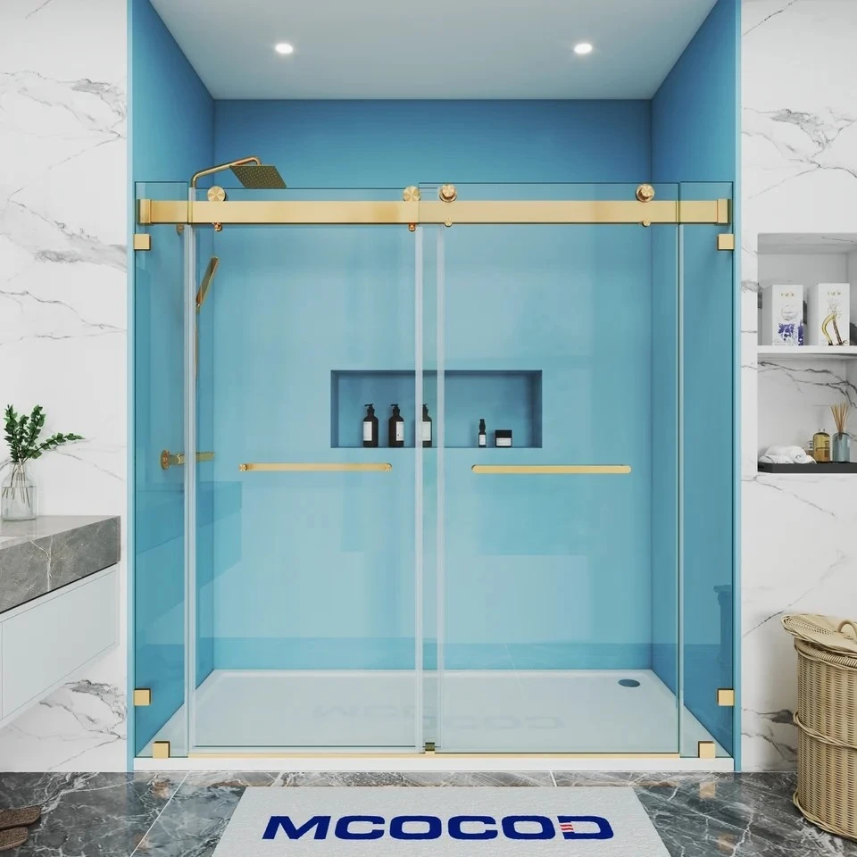 Custom Large Opening Sliding Shower Door