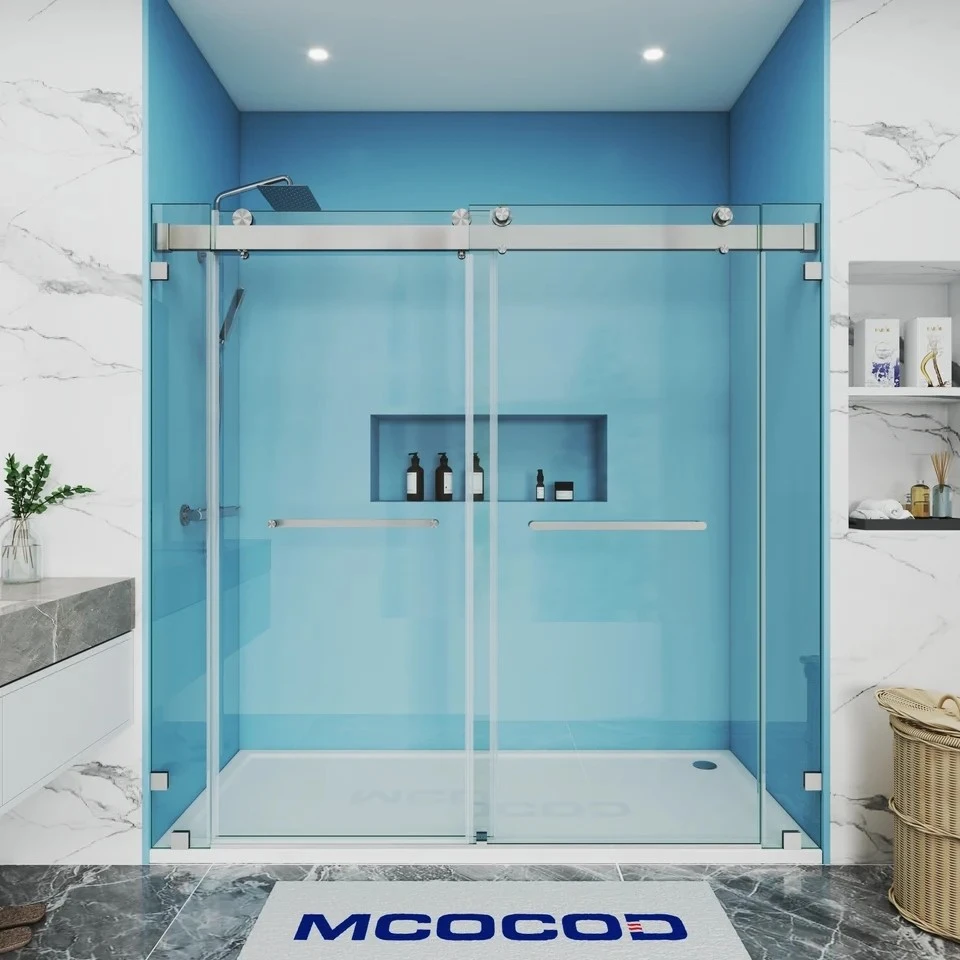 Custom Large Opening Sliding Shower Door