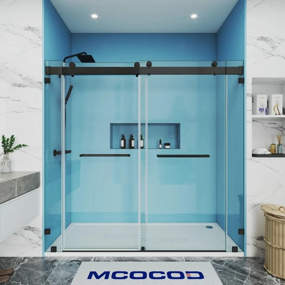 Custom Large Opening Sliding Shower Door Custom Large Opening Sliding Shower Door