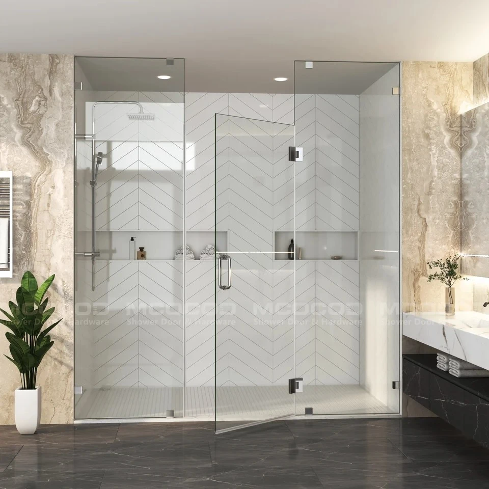Custom Large Opening Swing Shower Door Custom Large Opening Swing Shower Door