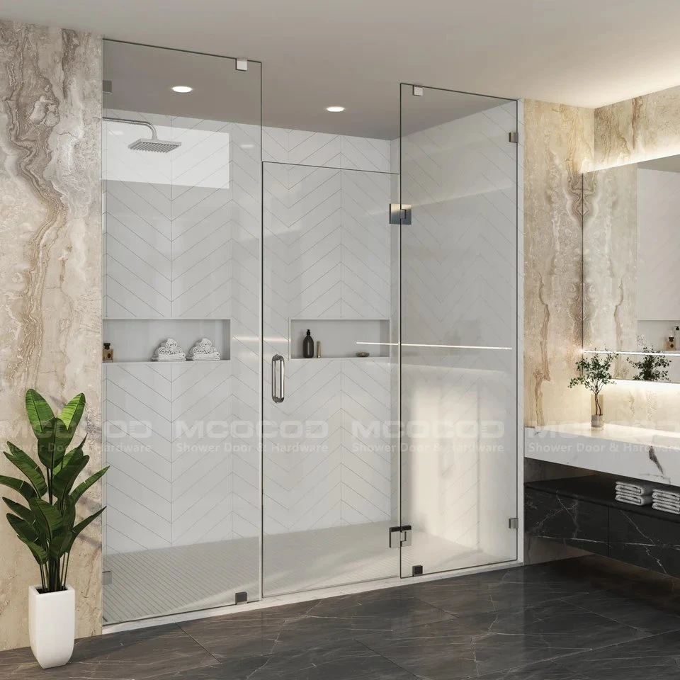 Custom Large Opening Swing Shower Door