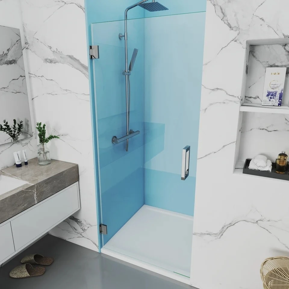 Custom Single Frameless Swing Shower Door high quality