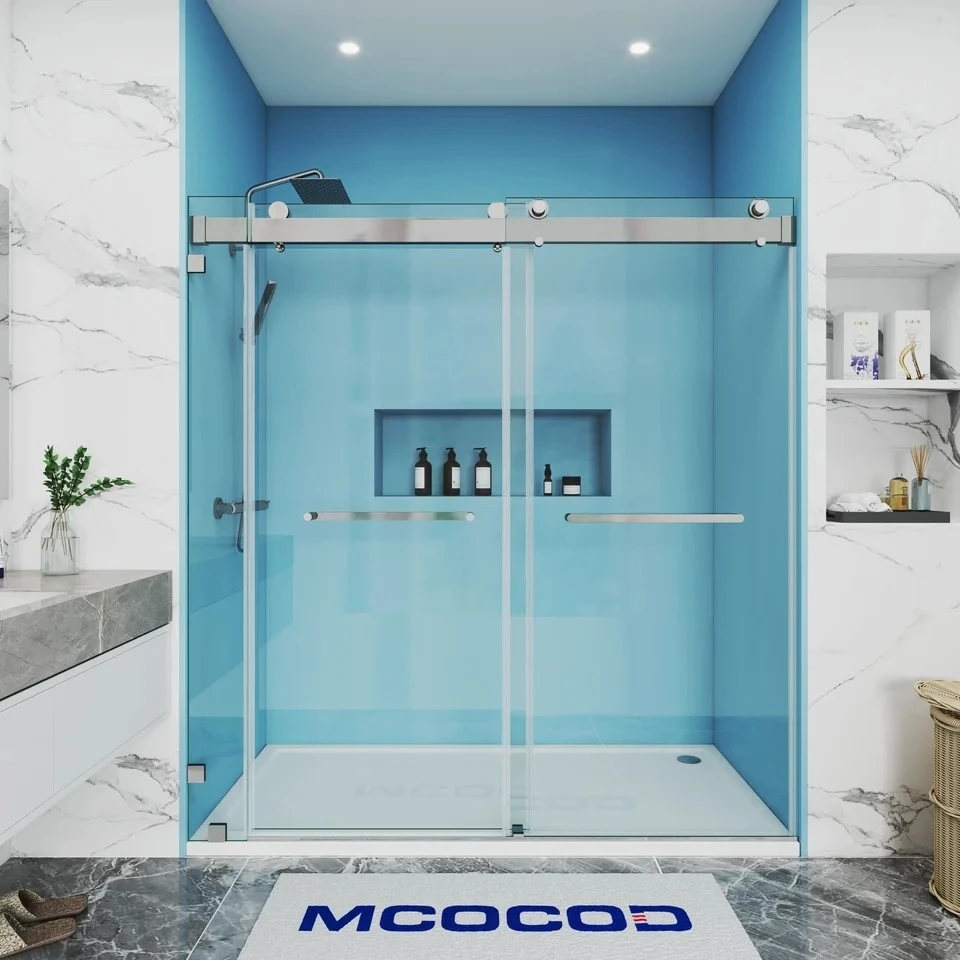 Custom Sliding Frameless Shower Door