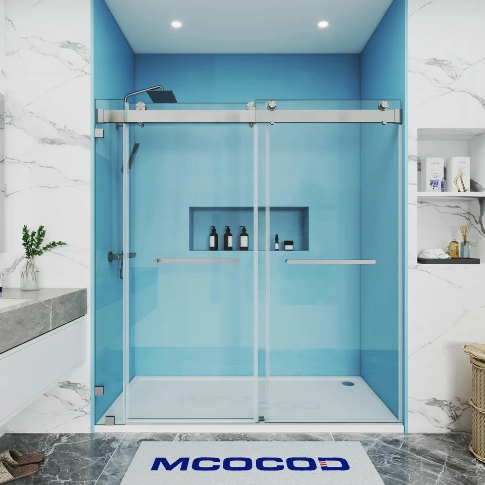 Custom Sliding Frameless Shower Door