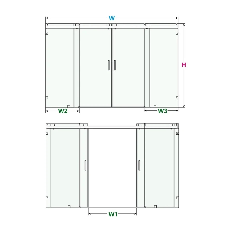 Custom Sliding Shower Door For Wide Openings Custom Sliding Shower Door For Wide Openings