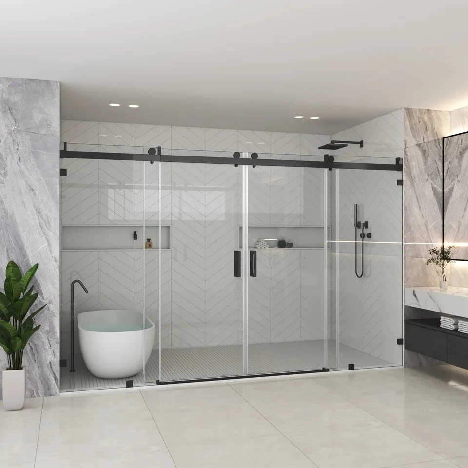 Custom Sliding Shower Door For Wide Openings