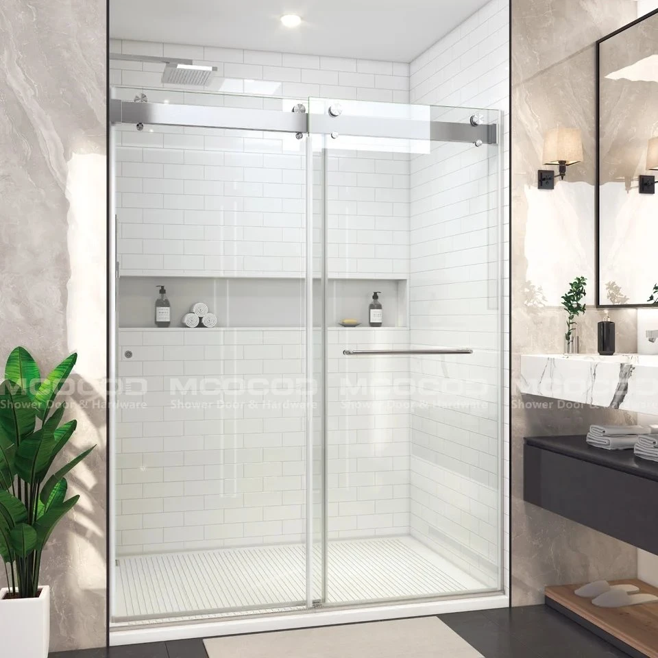 Custom Soft-Close Double Sliding Shower Door