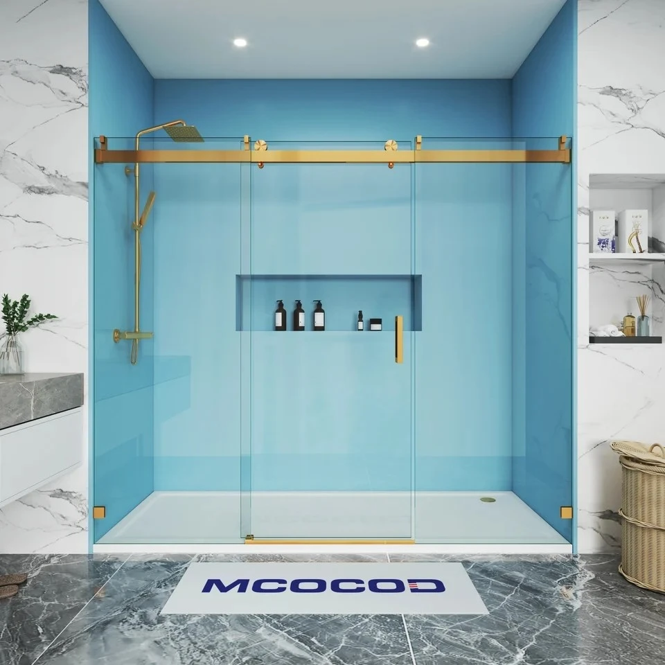 Custom Soft-Close Single Sliding Shower Door