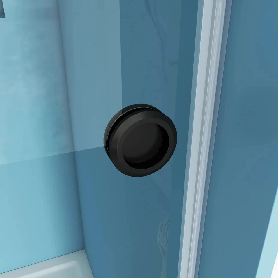 Double Sliding Bathtub Shower Door With Finger Pull