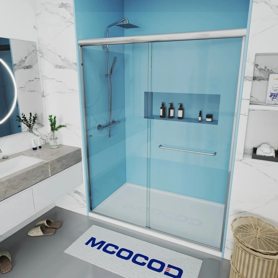 Double Sliding Framed Shower Door