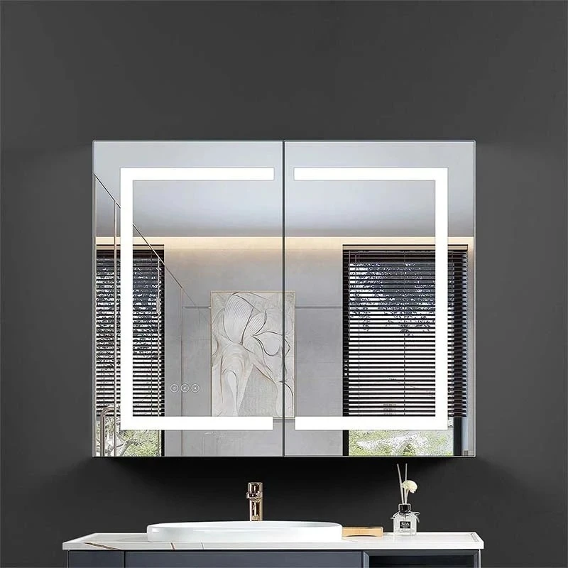 Frameless Double Door Medicine Cabinet