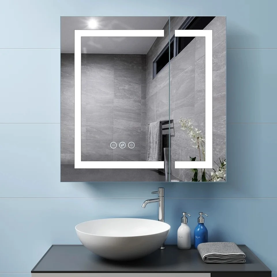 Frameless Rectangular LED Medicine Cabinet