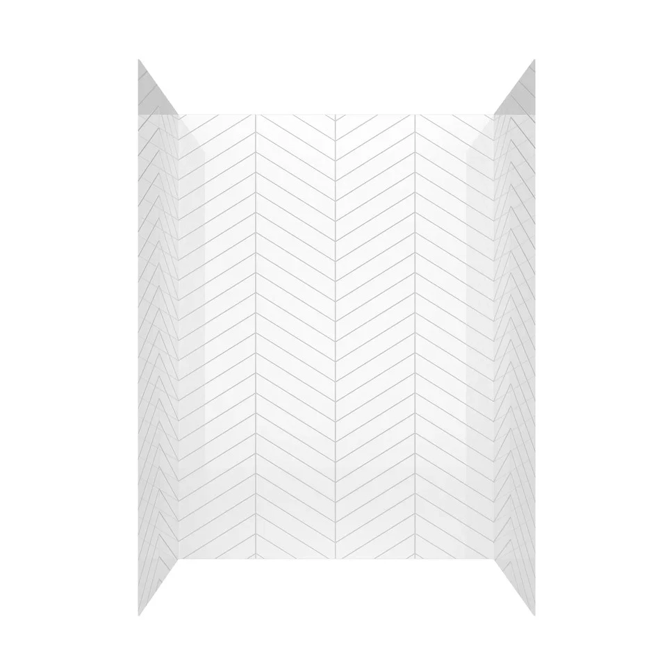 Glue Up Herringbone Shower Wall Panels Glue Up Herringbone Shower Wall Panels