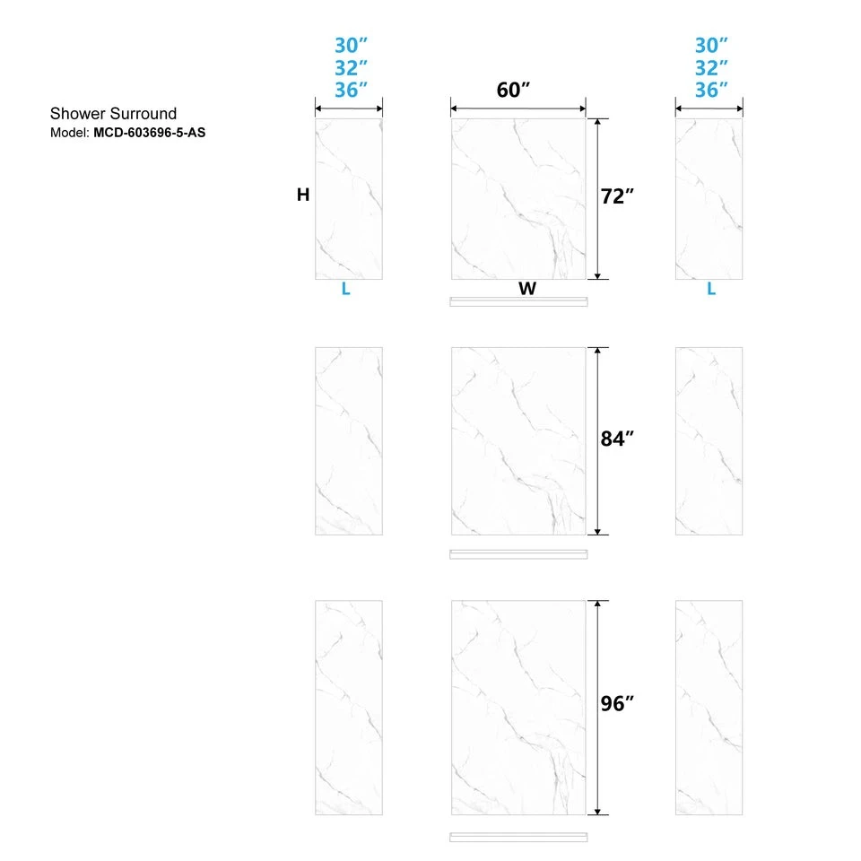 Glue Up Marble Shower Wall Panels