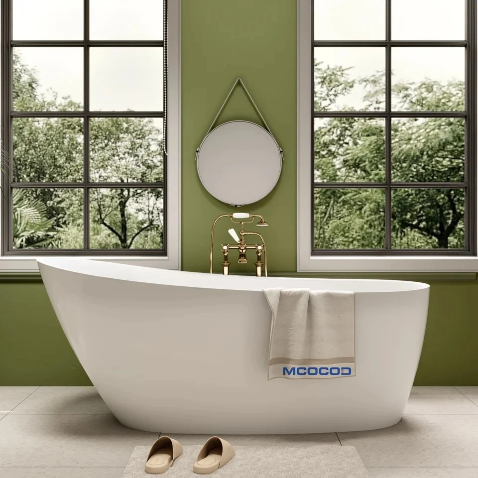 High Back Acrylic Freestanding Bathtub High Back Acrylic Freestanding Bathtub