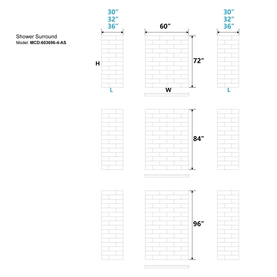Horizontal Rectangle Shower Wall Panels Horizontal Rectangle Shower Wall Panels
