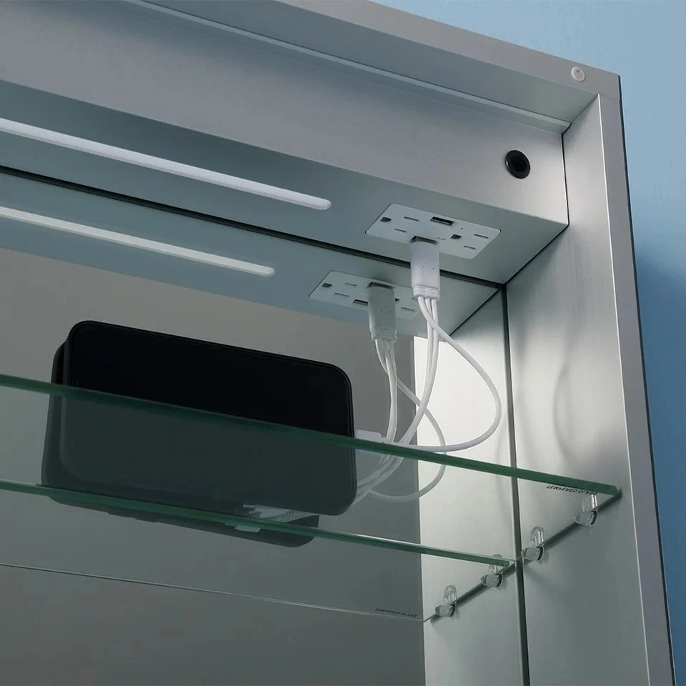 Left Open LED Medicine Cabinet Mirror Left Open LED Medicine Cabinet Mirror