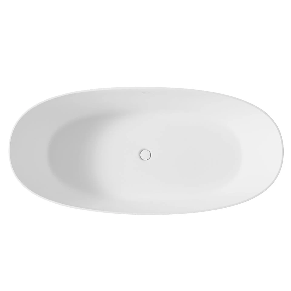 Oval Acrylic Solid Surface Bathtub