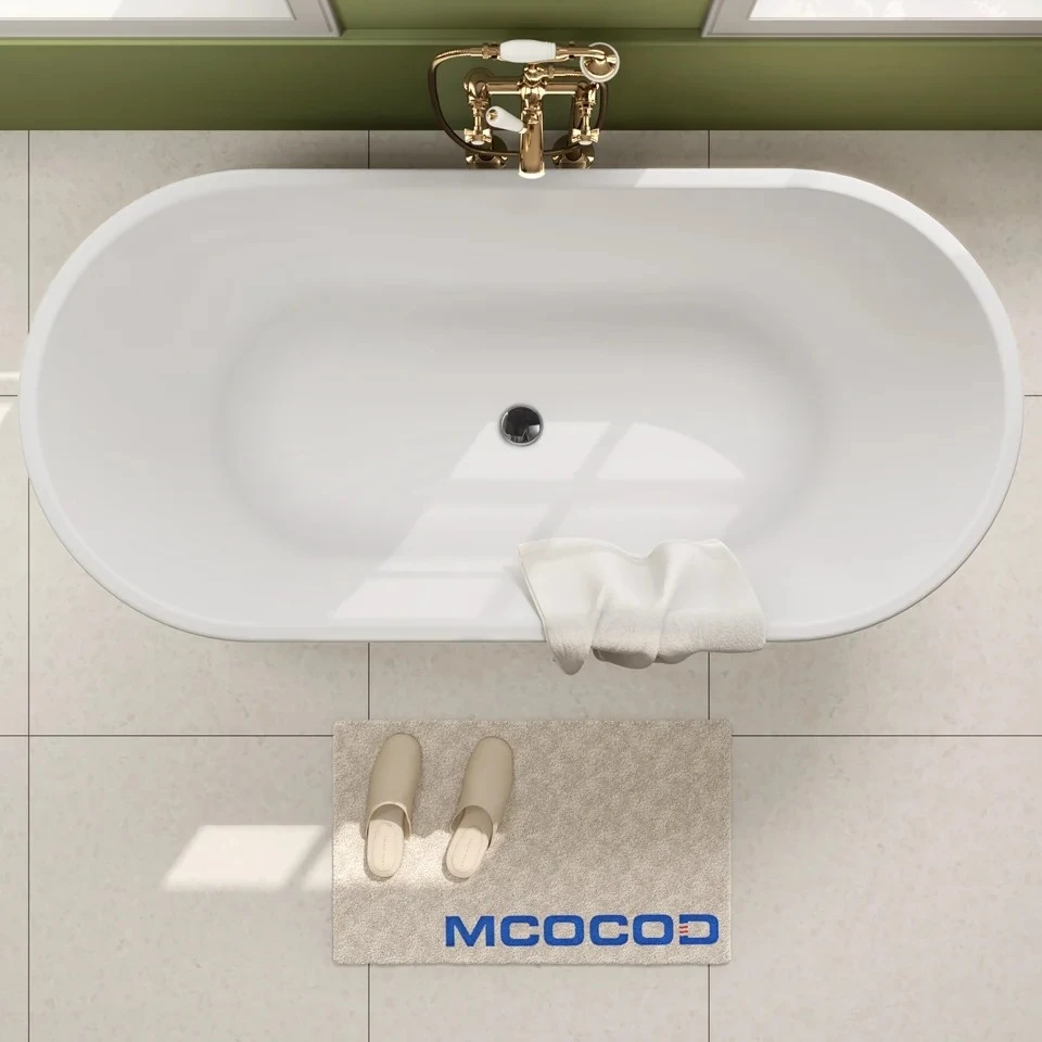 Oval Freestanding Bathtub With Drain