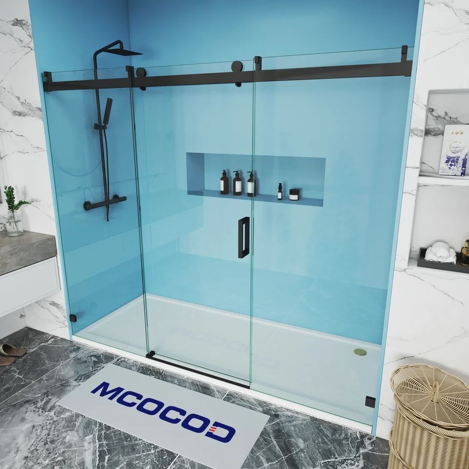 Custom Soft-Close Single Sliding Shower Door