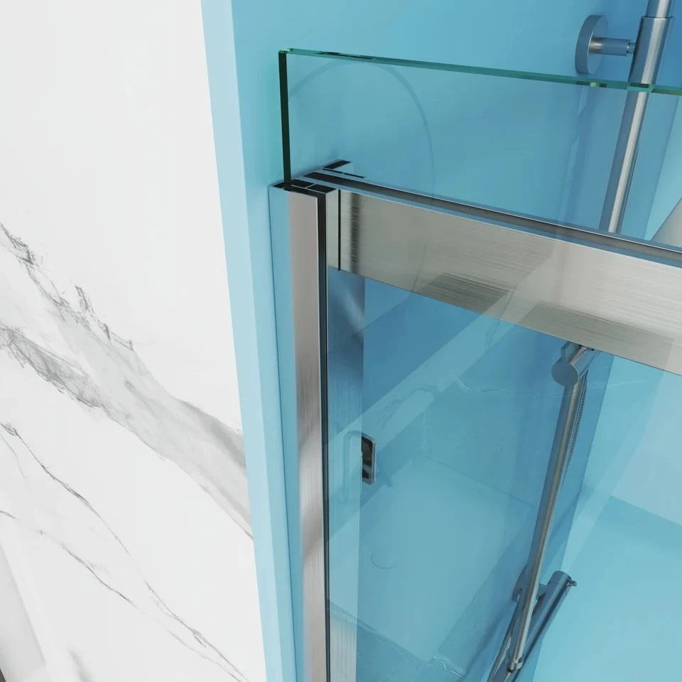 Single Sliding Semi-Frameless Shower Door