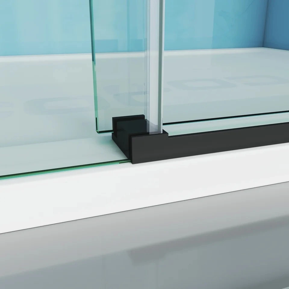 Single Sliding Semi-Frameless Shower Door