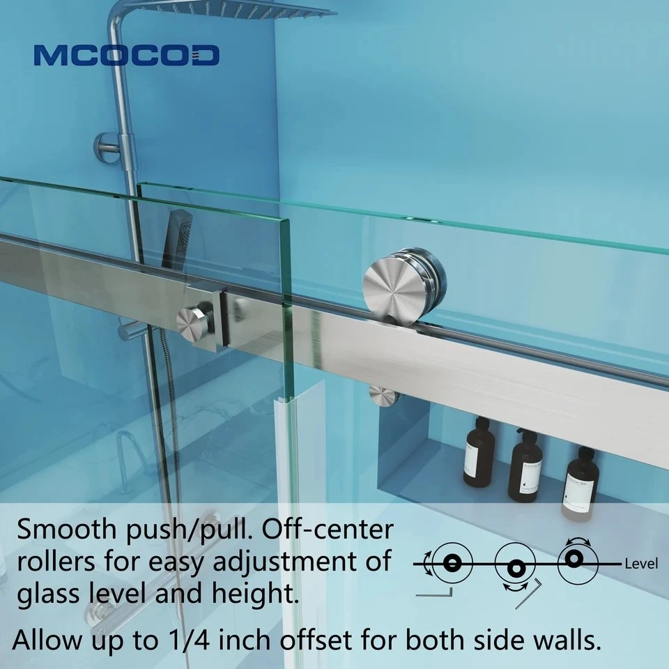 Single Sliding Semi-Frameless Shower Door high quality
