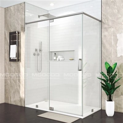 Custom Framed Corner Shower Enclosure