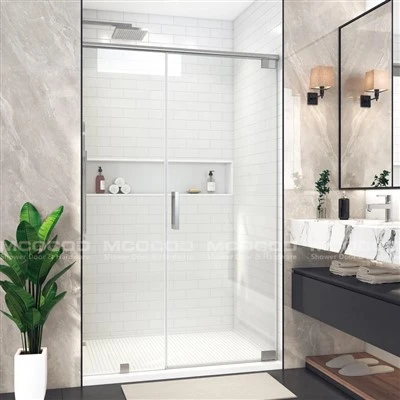 Custom Frameless Hinged Shower Door