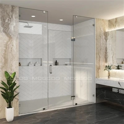 Custom Large Opening Swing Shower Door