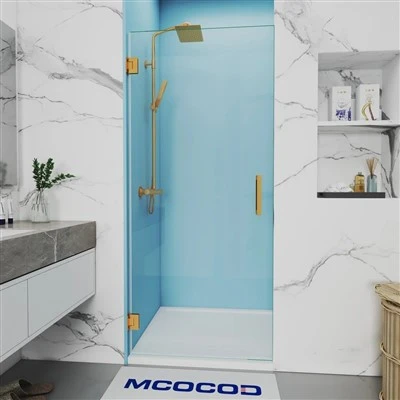 Custom Single Frameless Swing Shower Door