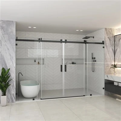 Custom Sliding Shower Door for Wide Openings