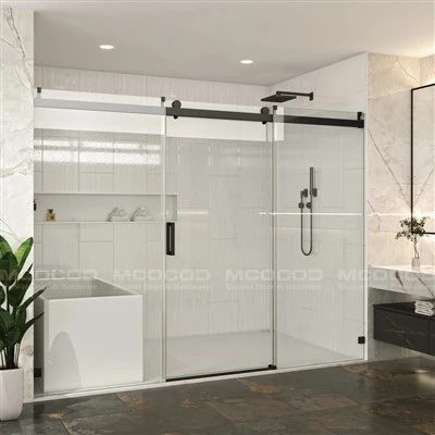 Custom Soft-Close Single Sliding Shower Door