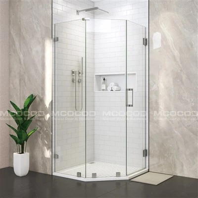 Custom Walk-In Glass Shower Enclosure