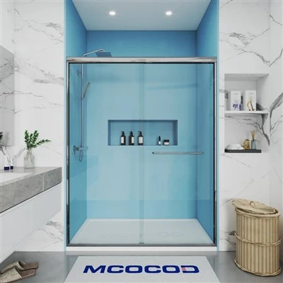 Double Sliding Framed Shower Door