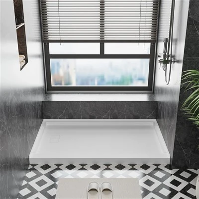 SMC Left Drain Shower Base