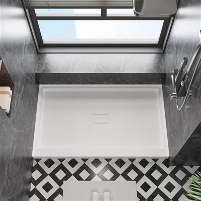 SMC Middle Drain Shower Base
