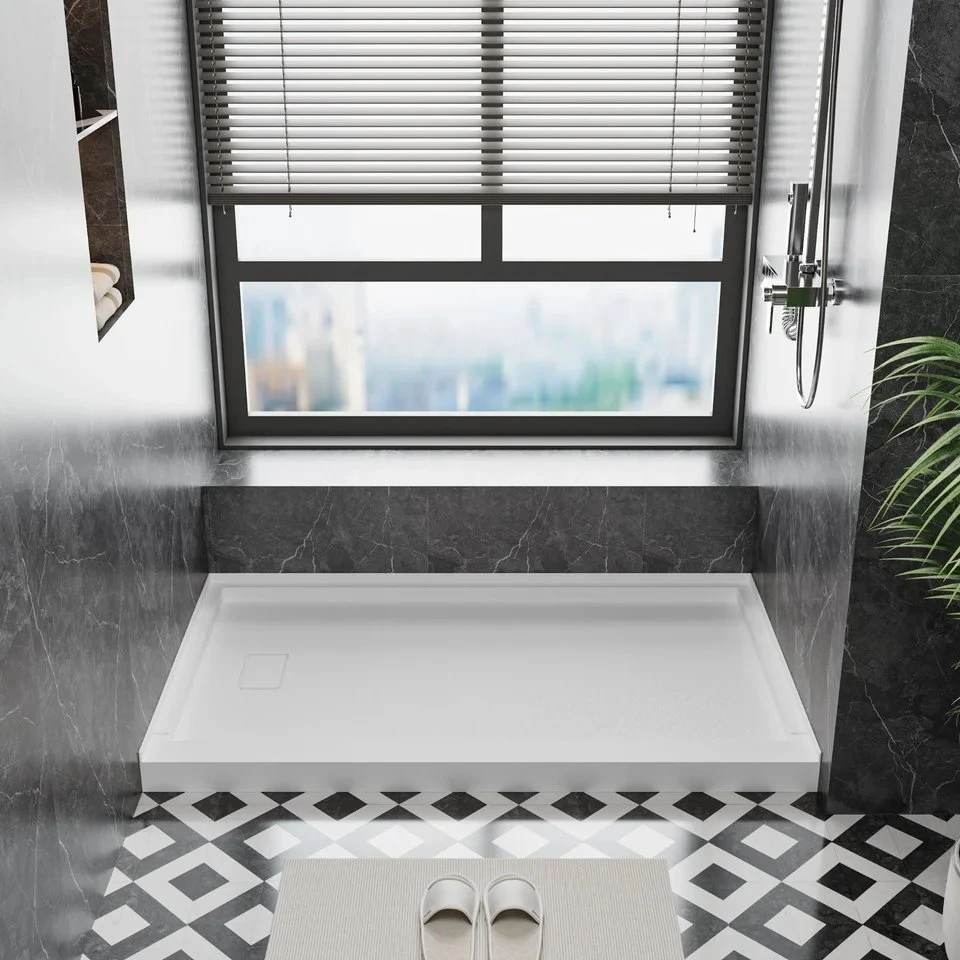 SMC Left Drain Shower Base