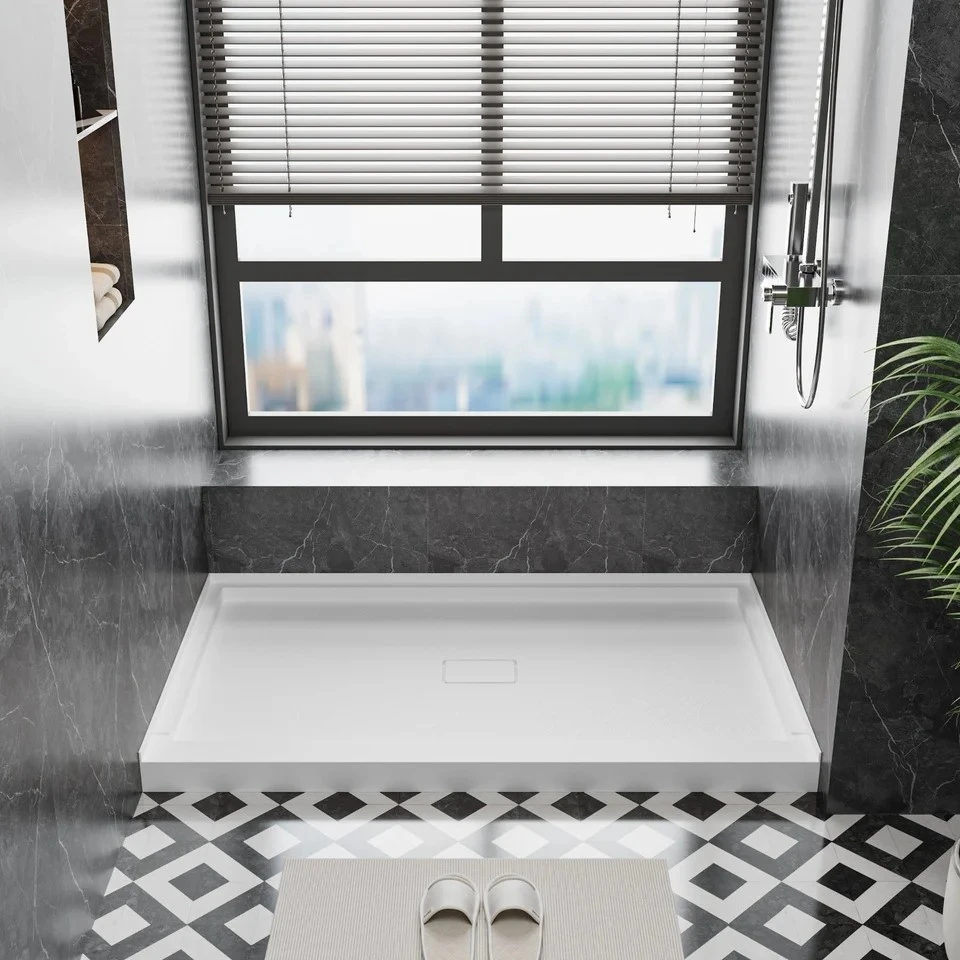 SMC Middle Drain Shower Base