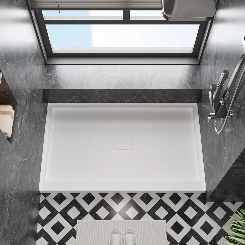 SMC Middle Drain Shower Base